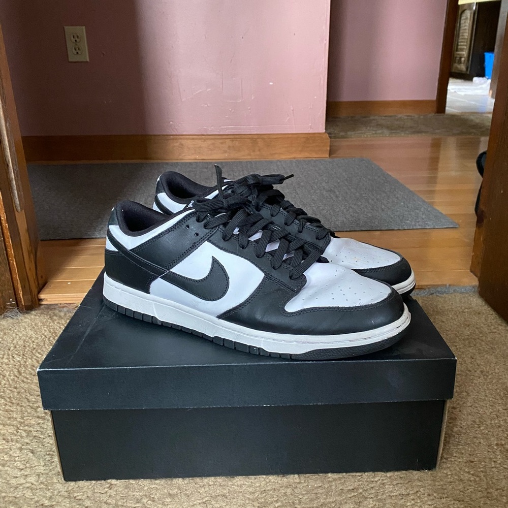 Nike Black and White Low-Top Panda Dunk Sneakers